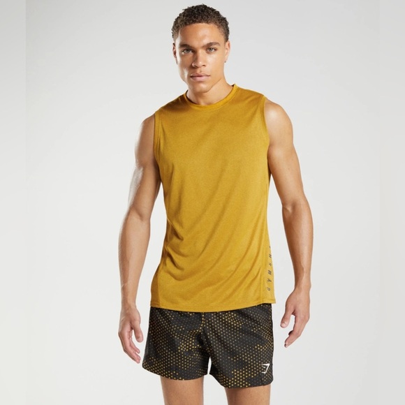 Gymshark Men's Sport Tank in Orange Sz 3X Athleisure Athletic - Picture 1 of 7